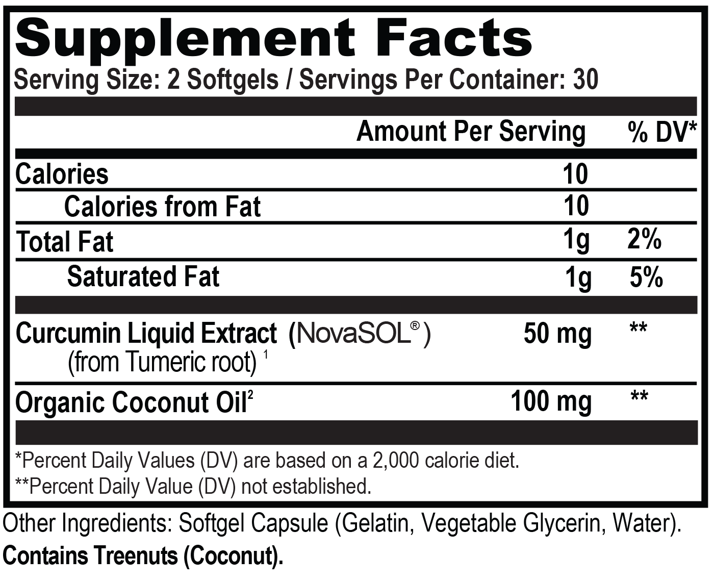 Curcumin w/ Organic Coconut Oil